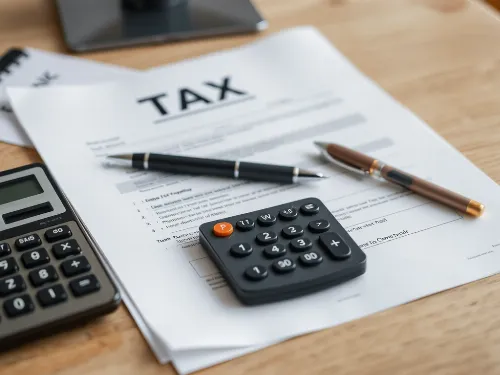 Tax Preparation Documents and Calculator